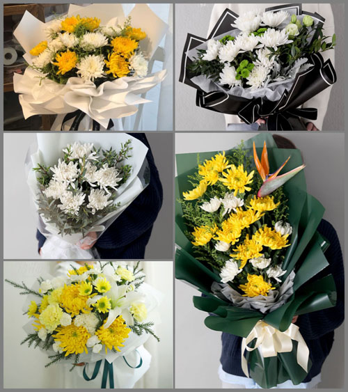 浙江省绍兴嵊州市里南乡白事花束代送